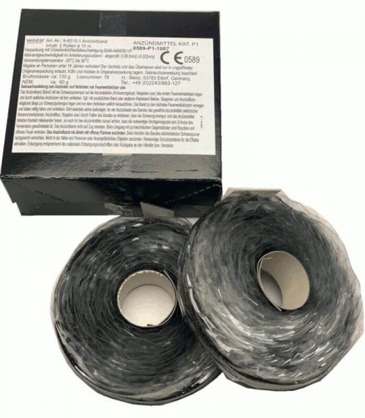 Anzündband 2x 15 Meter selbstklebend von Weco
