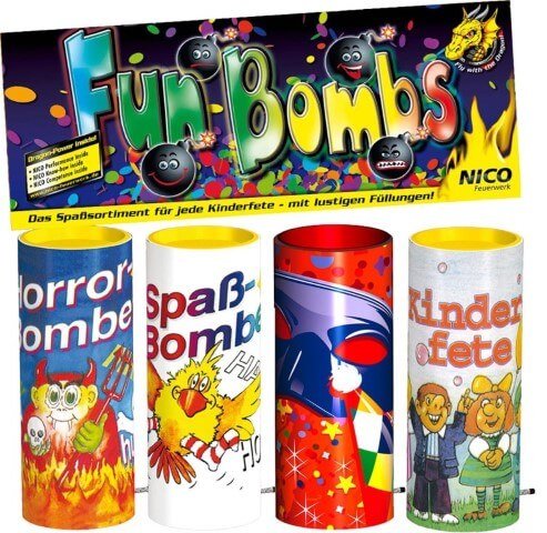 Fun Bombs - Tischfeuerwerk für den nächsten Kindergeburtstag