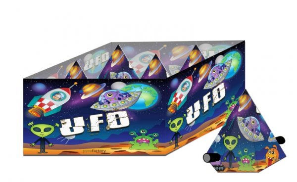 UFO - Bunte Bodenwirbel mit Aufstieg