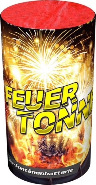 Feuertonne - 3 fach Fontänenbatterie