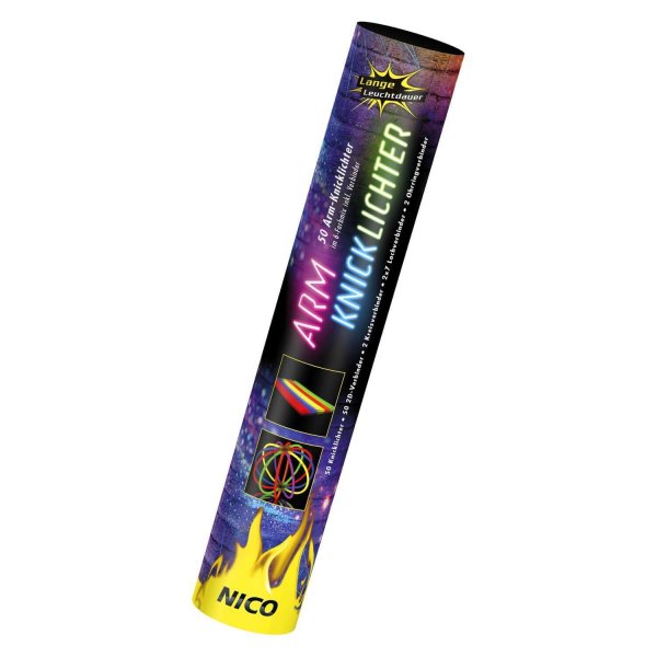 Bunte Knicklichter im 50er Pack
