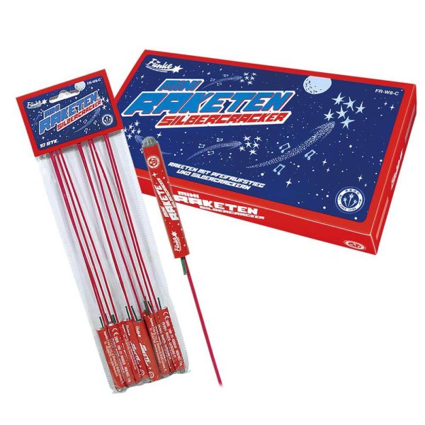 Funke Mini Raketen Silbercracker im 10er Pack