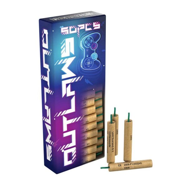 50 tolle crackling Tubes in F1 Zulassung