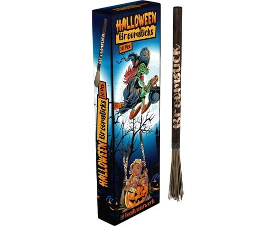 Broomsticks - 10 tolle Handfackeln im Halloween Design
