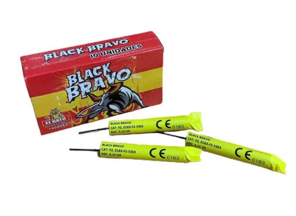 Black Bravo Böller aus Spanischer Fertigung von El Gato