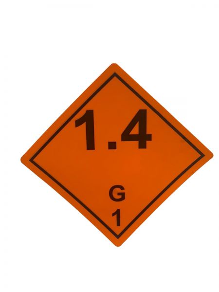 Gefahrgutaufkleber nach ADR 1.4G