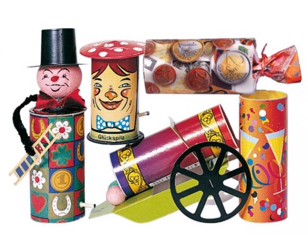 Glücksbringer - 5er Set Tischfeuerwerk 