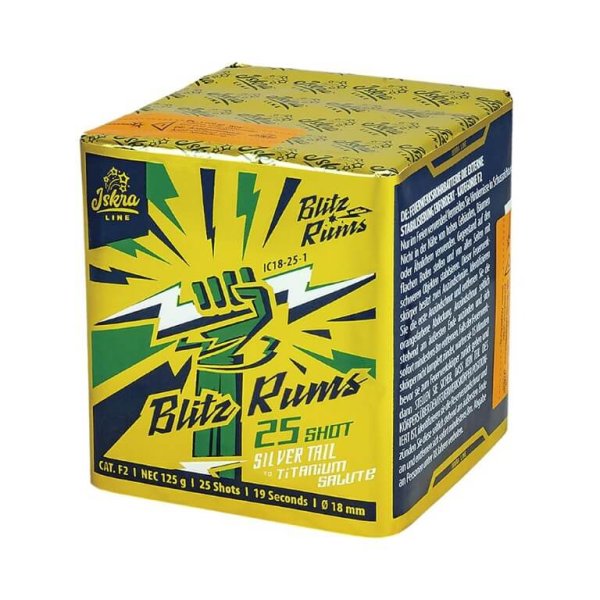 Blitz Rums mit 25 Salut (BKS) Schüssen der Iskra Line von Funke