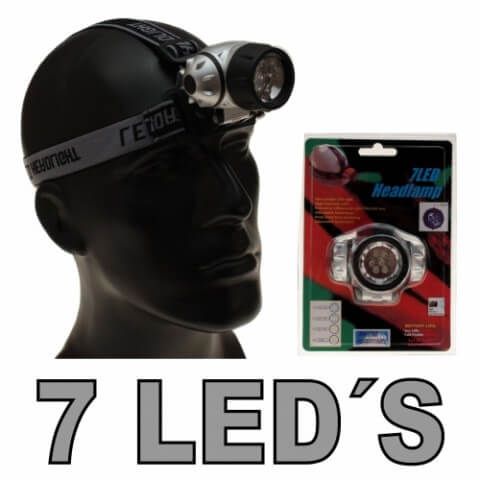 Pyrolager.de - Kopflampe mit 7 LEDs