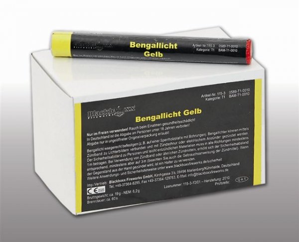 Pyrolager.de - Blackboxx Lanzenlichter Gelb