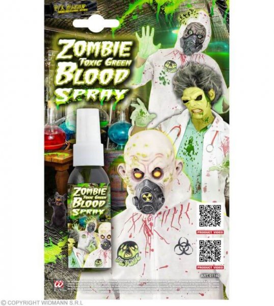 Toxisches giftgrünes Zombieblut als Spray