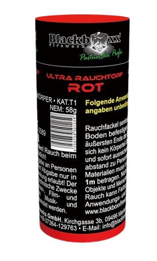 Ultra Rauchtopf in rot