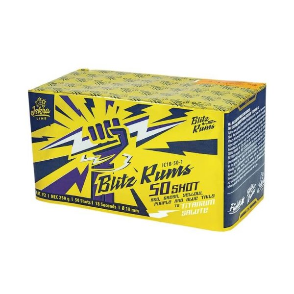 Blitz Rums mit 50 Salut (BKS) Schüssen der Iskra Line von Funke
