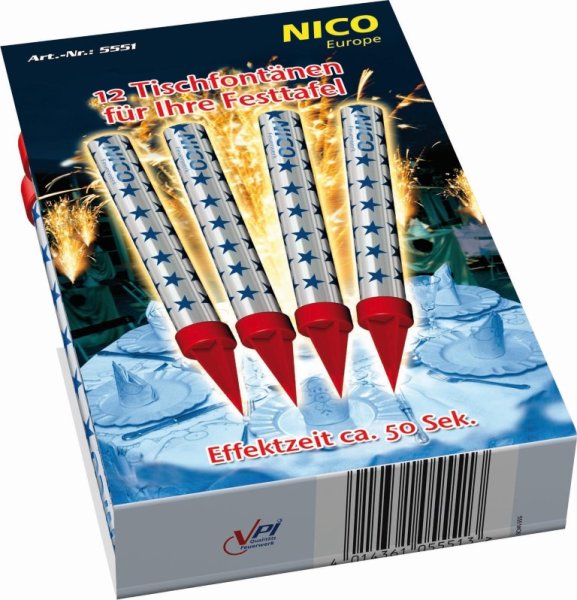 12 tolle Eisfontänen - Zaubersterne in einer Box