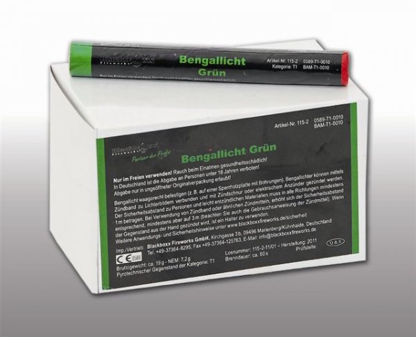 Pyrolager.de - Blackboxx Lanzenlichter Blau