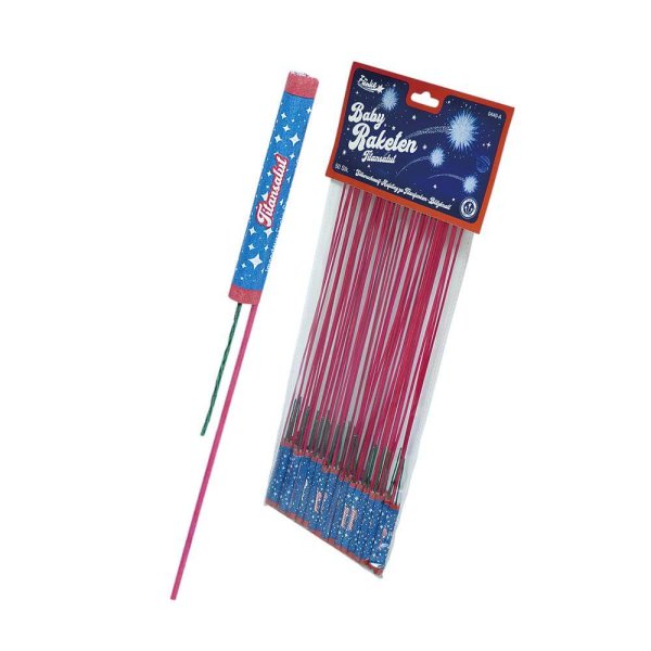 Funke Baby Raketen mit Titansalut im 50er Pack