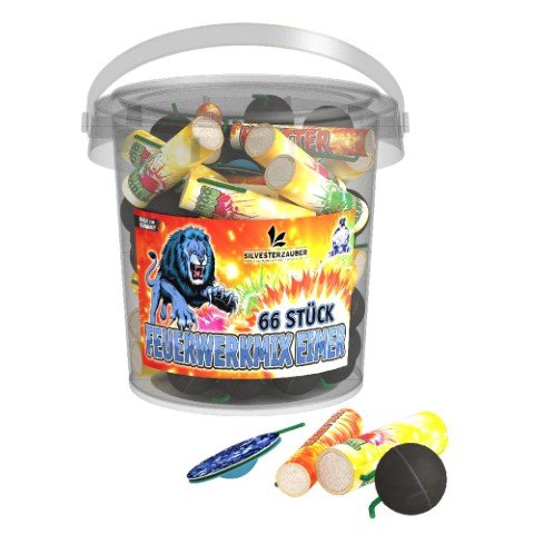 Feuerwerkmix Eimer - 66 Teile