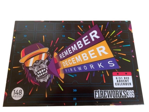 Adventskalender für Pyro Fans mit 26 Türchen und F1 Artikeln