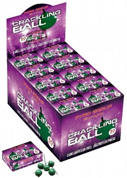 6 crackling Bälle als Kinderfeuerwerk F1