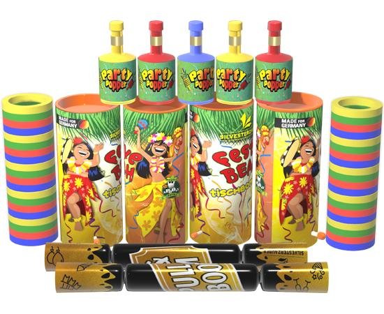Party Paradise - 51 teiliges Set Tischfeuerwerk