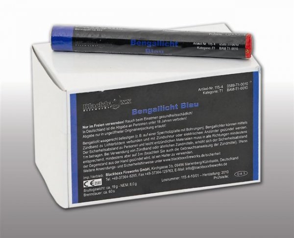 Pyrolager.de - Blackboxx Lanzenlichter Blau