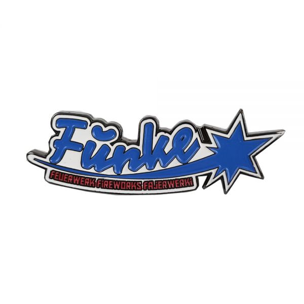 Funke Badge aus Metall