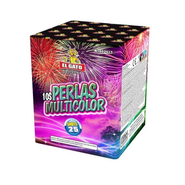 Perlas Multicolor 10 Sek - 25 Schuss satte Farben!