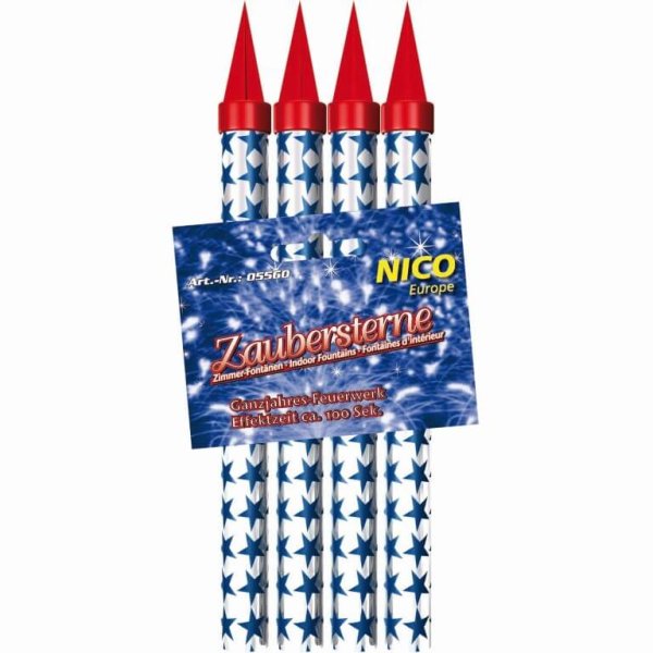 4 tolle Eisfontänen - Zaubersterne in einer Box