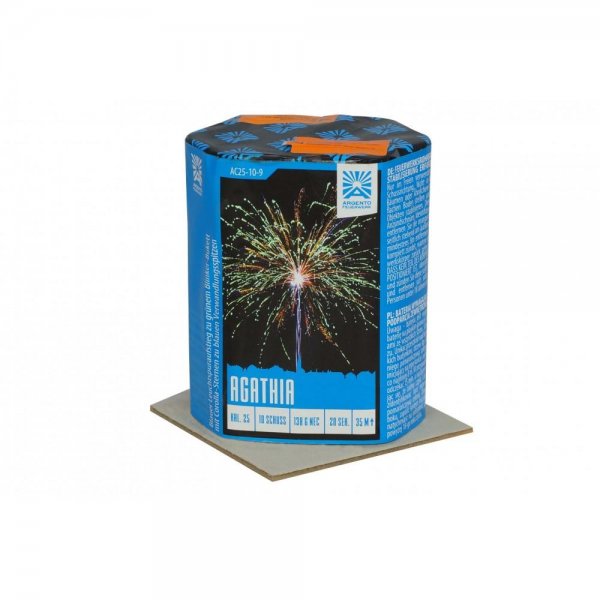Agathia - 10 Schuss Feuerwerksbatterie der Firma Argento Feuerwerk 