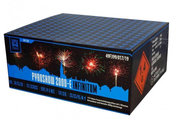 Pyroshow 2000-E Infinitum - Großartiges XXL Komplettfeuerwerk von Argento