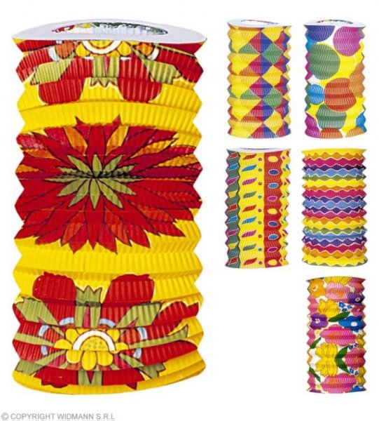 Set aus 2 bunten Papier Laternen