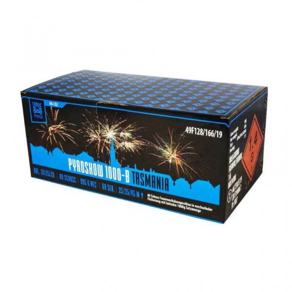 Pyroshow 1000-B Tasmania - 80 Schuss Komplettfeuerwerk 