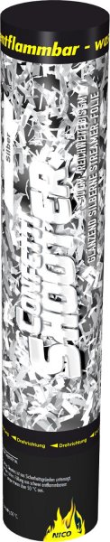 Konfetti Shooter Silber 30cm