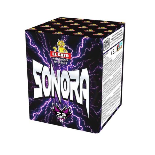 Sonora von El Gato Firework - 25 Schuss Salut