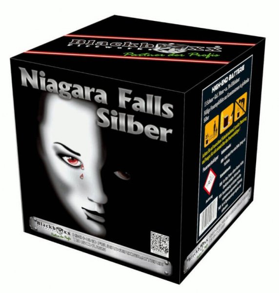 Niagara Falls Silber - Leises Feuerwerk mit silbernen Feuertöpfen