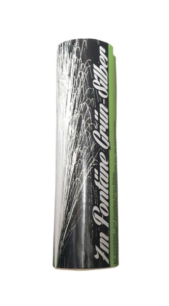 Prachtvolle 7 Meter Silberfontäne mit grüner Basis