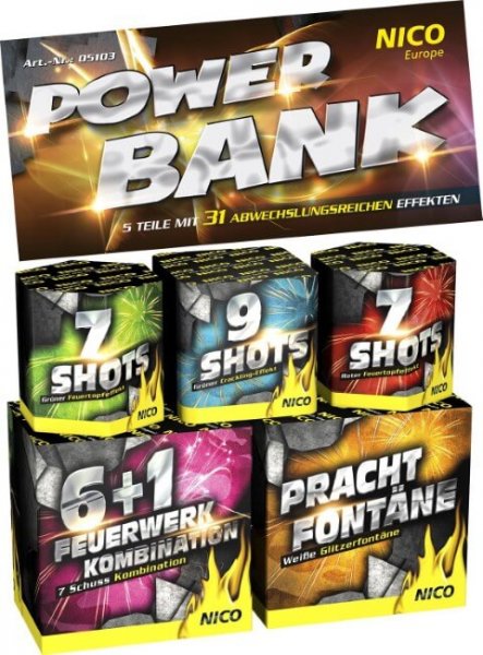 Nico Power Bank 5er Beutel Feuerwerk