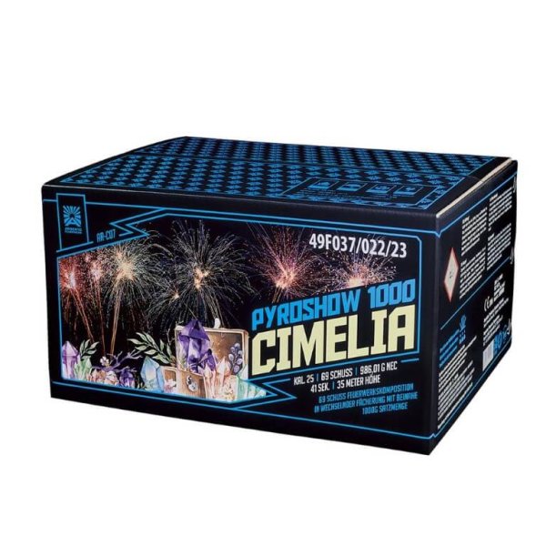 Pyroshow 1000-C Cimelia - 69 Schuss Komplettfeuerwerk 