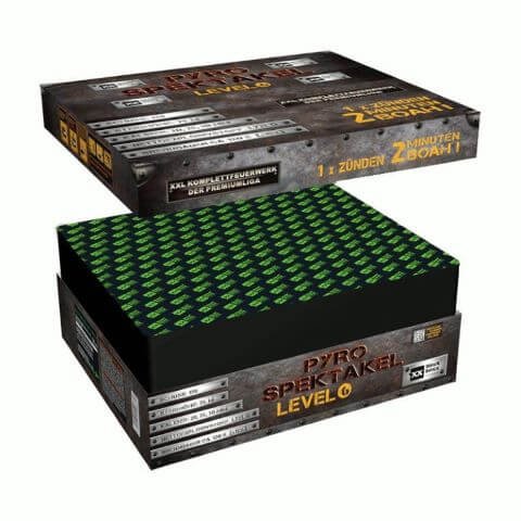 Pyro-Spektakel Level 6 - XXL Feuerwerk mit ca.2 Minuten Brenndauer