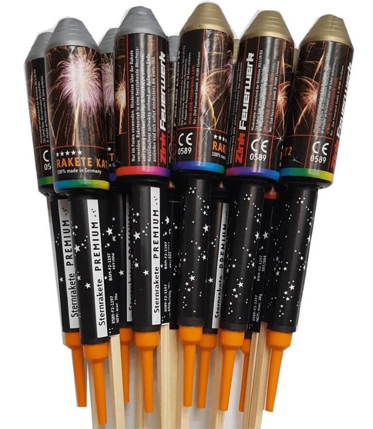 ZINK Premium Raketen Brokat und Silberweide
