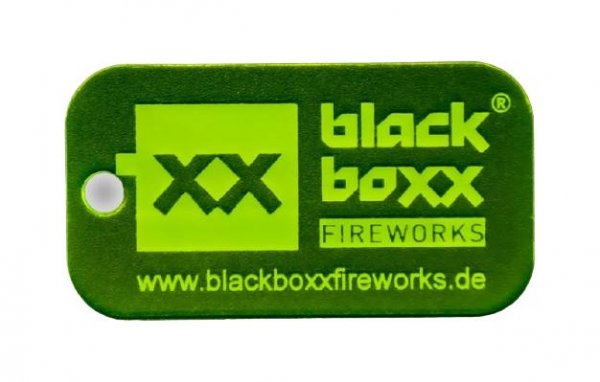 Blackboxx Schlüsselanhänger in Neongrün