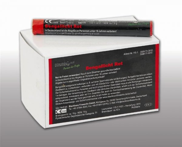 Pyrolager.de - Blackboxx Lanzenlichter Rot