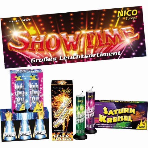 Showtime - 11 teiliges set leuchtfeuerwerk