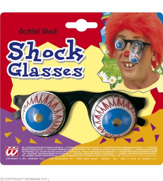 Lustige Schock Brille mit rausfallenden Augen