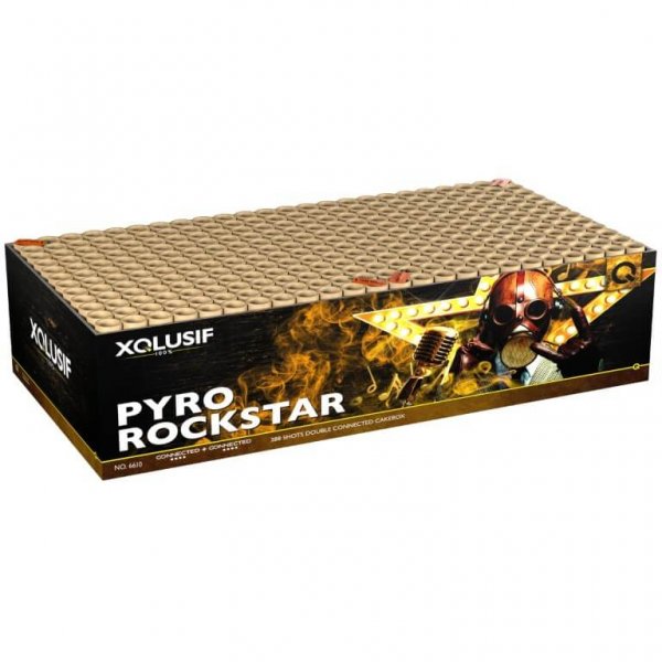 Pyro Rockstar - Mega XXL Feuerwerk in einer Box