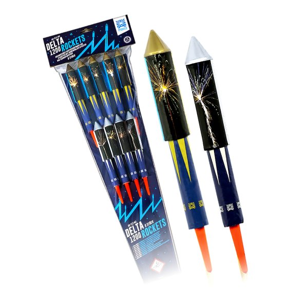 9 Effektstarke Silvesterraketen - Delta 1200 Rockets
