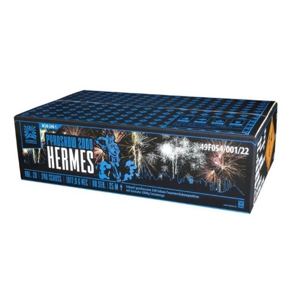 Pyroshow 2000 Hermes - irres 240 Schuss Komplettfeuerwerk