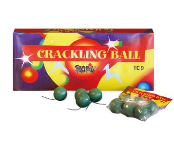 TC9 - 6 tolle Crackling Bälle F1 Feuerwerk