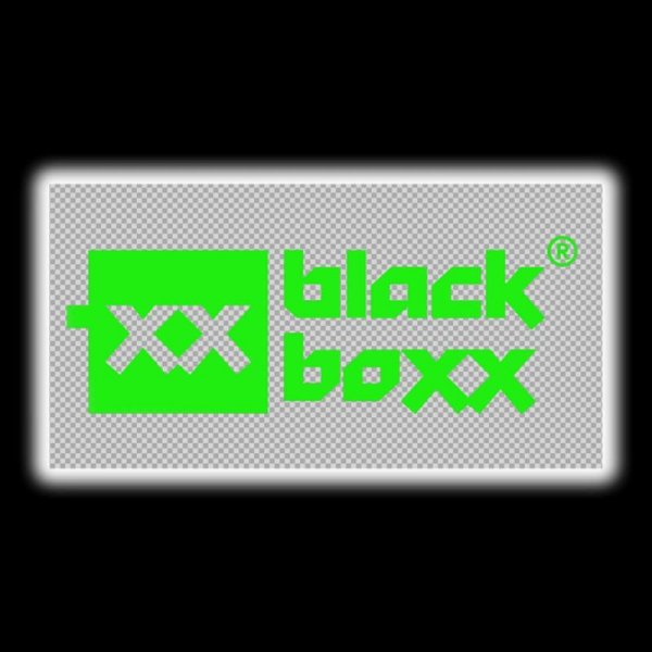 Blackboxx Logo Aufkleber mit transparentem Hintergrund