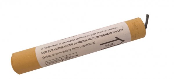Weco Bengalische Zylinderflamme rot - 5 Minuten